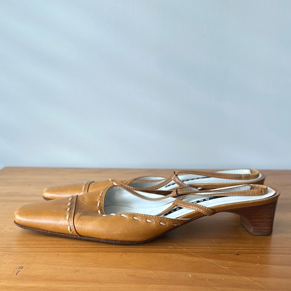 🎉Vintage🎉 Fratelli Rossetti Leather Slingback 36.5